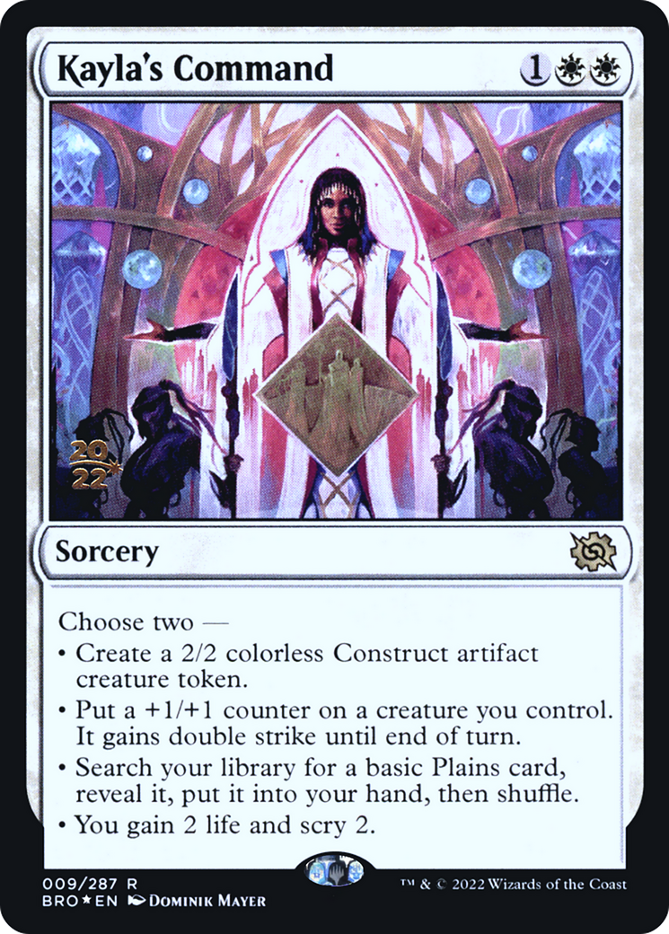 Kayla's Command (PRE-09S) - The Brothers' War Promos Foil