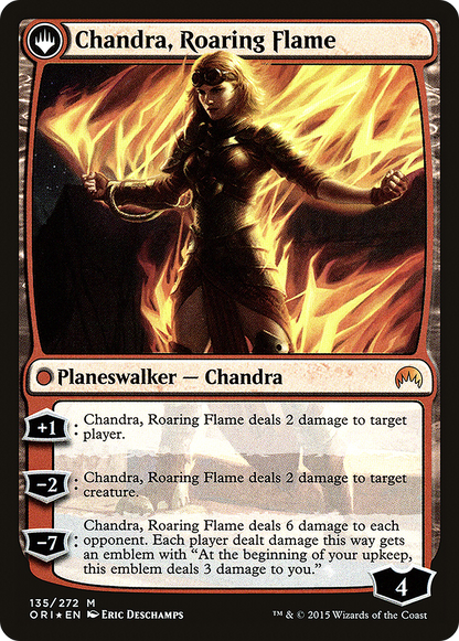 Chandra, Fire of Kaladesh (PRE-135S) - Magic Origins Promos: (originpwdfc) Foil
