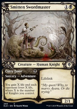 Smitten Swordmaster // Curry Favor⁣ - Throne of Eldraine: Extras⁣ (Common)⁣ [290]