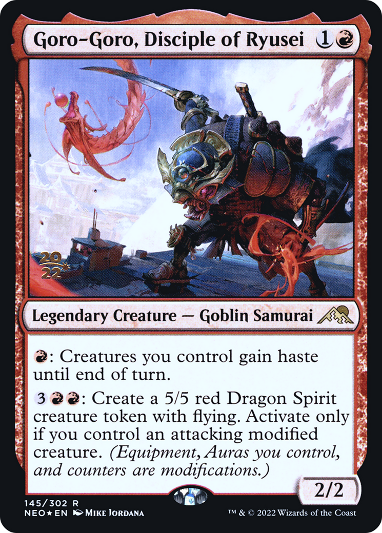 Goro-Goro, Disciple of Ryusei (PRE-145S) - Kamigawa: Neon Dynasty Promos Foil