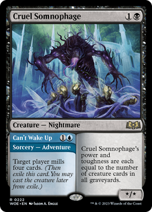 Cruel Somnophage (WOE-222) - Wilds of Eldraine Foil