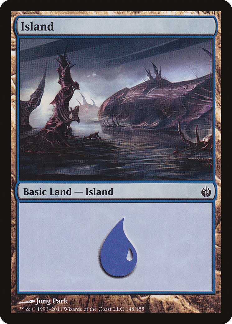 Island (148) (MBS-148) - Mirrodin Besieged Foil