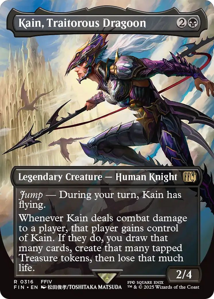 Kain, Traitorous Dragoon (FIN-316) - FINAL FANTASY (Borderless)