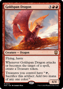 Goldspan Dragon⁣ - Commander: Modern Horizons 3⁣ (Mythic)⁣ [212]