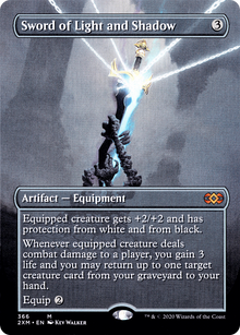 Sword of Light and Shadow (Borderless) (2XM-366) - Double Masters (Borderless) Foil