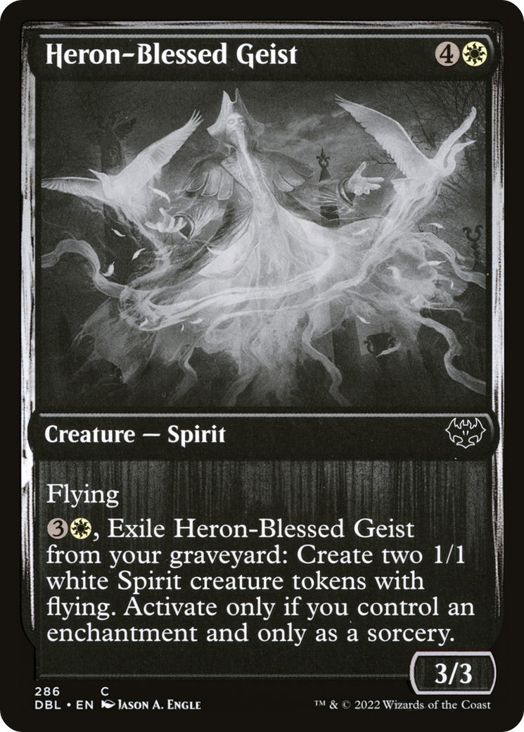 Heron-Blessed Geist (DBL-286) - Innistrad: Double Feature