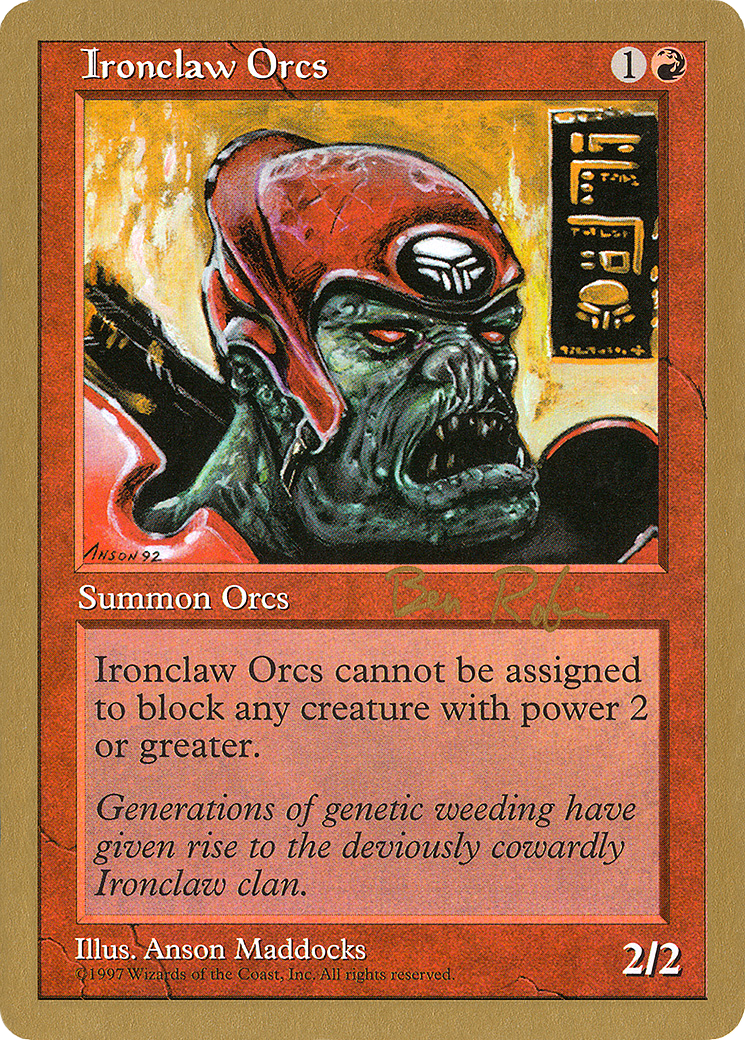 Ironclaw Orcs - 1998 Ben Rubin (5ED) (WCD-BR245) - World Championship Decks 1998