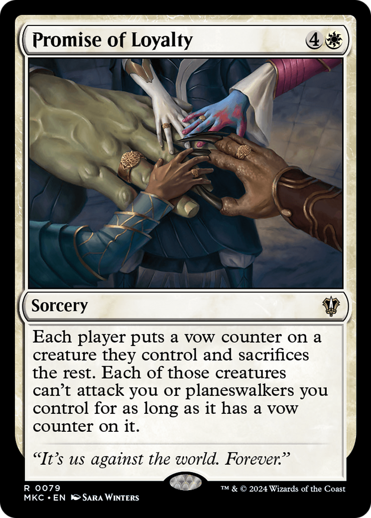 Promise of Loyalty⁣ - Commander: Murders at Karlov Manor⁣ (Rare)⁣ [79]