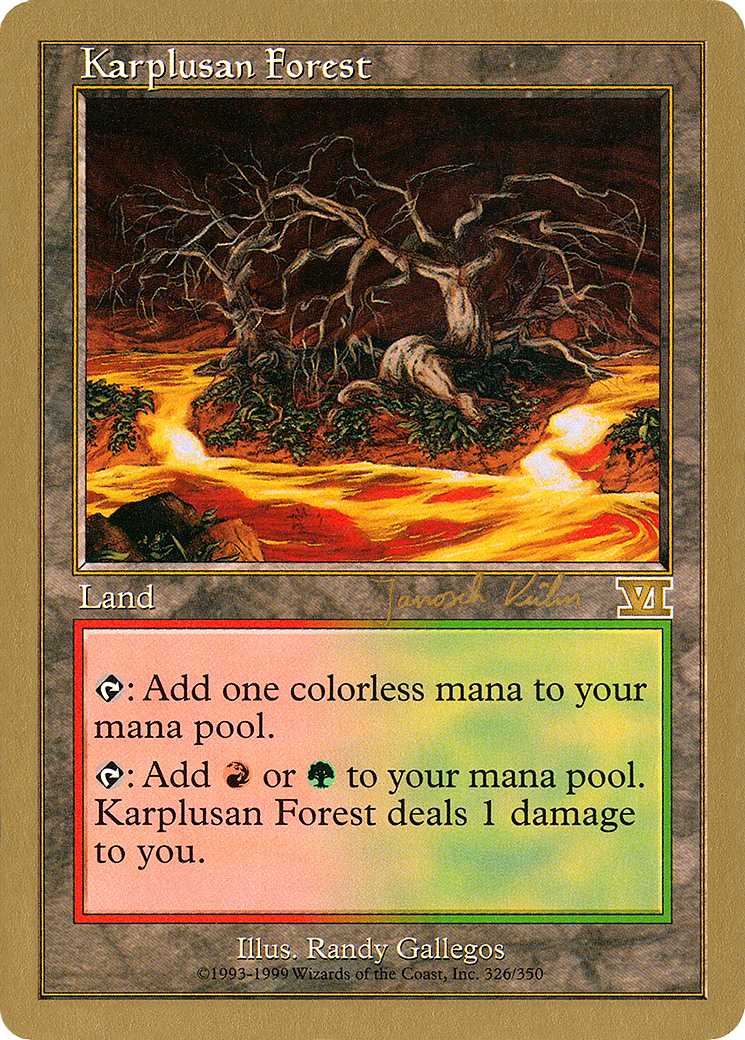 Karplusan Forest - 2000 Janosch Kuhn (6ED) (WCD-JK326) - World Championship Decks 2000