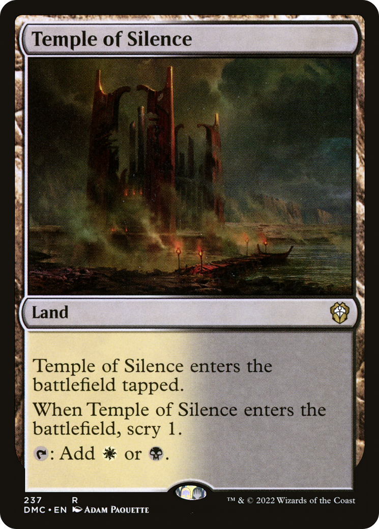 Temple of Silence⁣ - Commander: Dominaria United⁣ (Rare)⁣ [237]