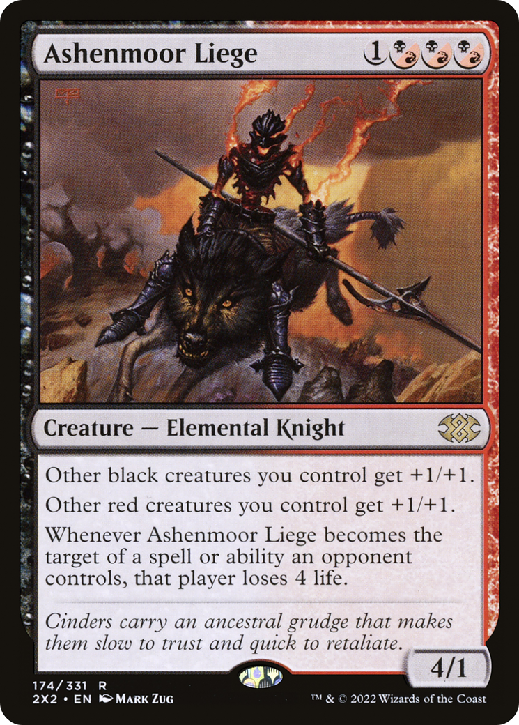 Ashenmoor Liege⁣ - Double Masters 2022⁣ (Rare)⁣ [174]