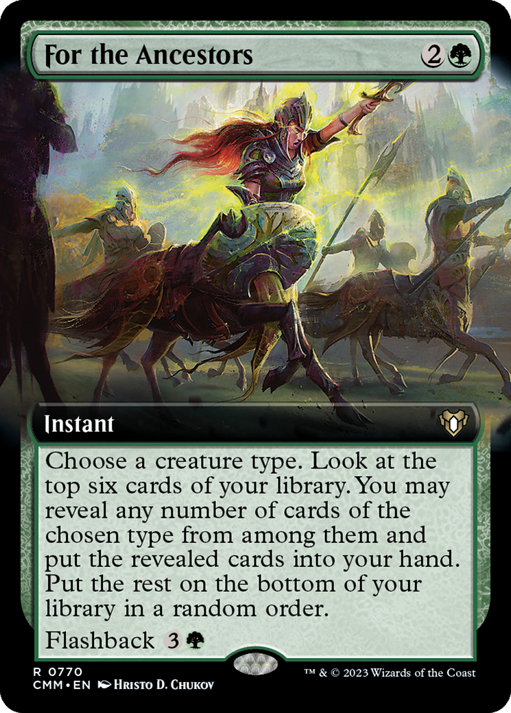 For the Ancestors (Extended Art) (CMM-770) - Commander Masters: (Extended Art)