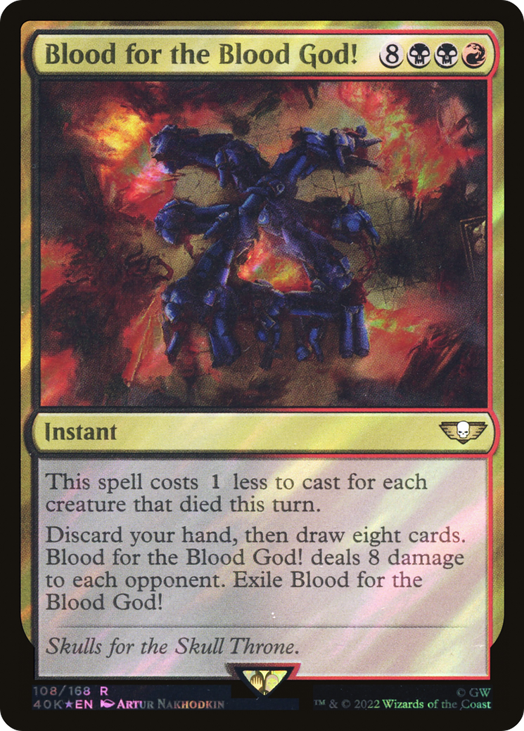 Blood for the Blood God! (Surge Foil) (40K-108★) - Warhammer 40,000 Commander Foil