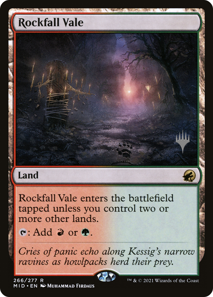 Rockfall Vale (PPMID-266P) - Innistrad: Midnight Hunt Promos