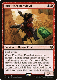 Dire Fleet Daredevil⁣ - Commander Legends: Battle for Baldur's Gate: Extras⁣ (Rare)⁣ [788]