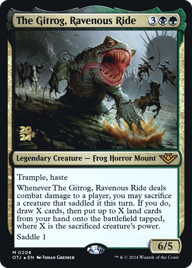 The Gitrog, Ravenous Ride (PRE-206S) - Outlaws of Thunder Junction Promos Foil