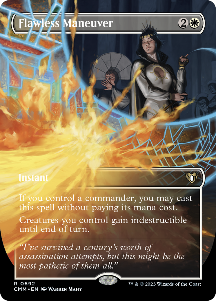 Flawless Maneuver (Borderless) (CMM-692) - Commander Masters (Borderless)