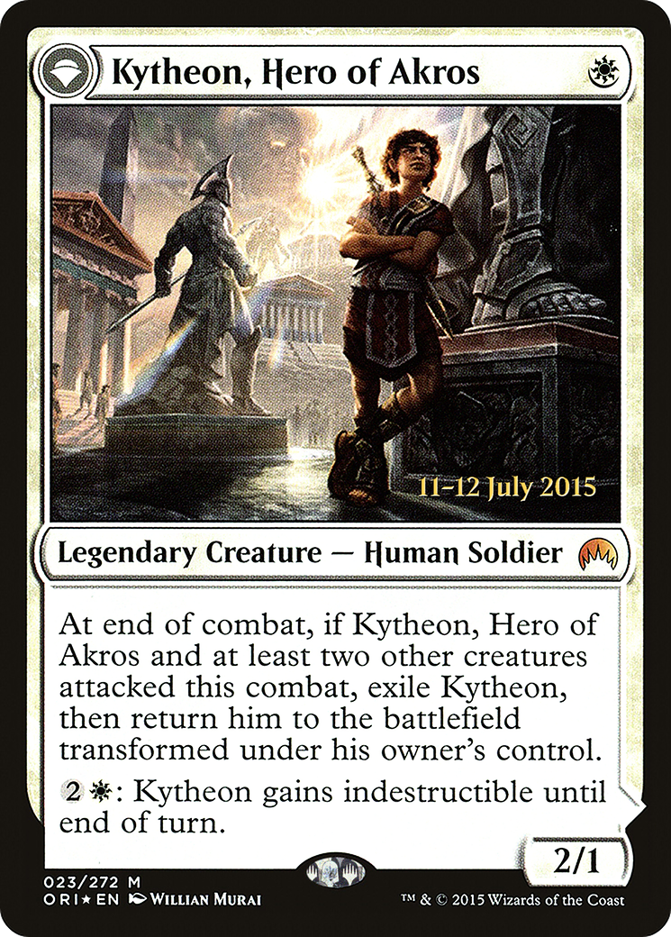 Kytheon, Hero of Akros (PRE-23S) - Magic Origins Promos: (originpwdfc) Foil
