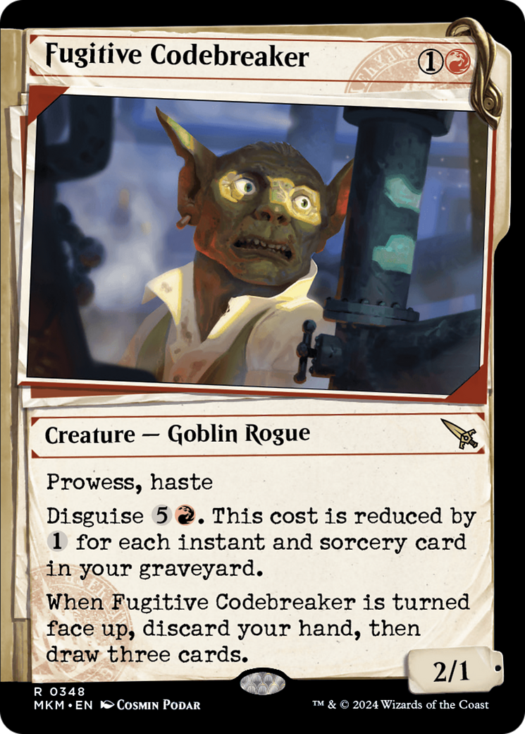 Fugitive Codebreaker (Showcase) (MKM-348) - Murders at Karlov Manor: (Showcase)