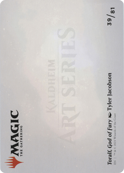 Toralf, God of Fury // Toralf, God of Fury (AKHM-039) - Kaldheim Art Series (Borderless) Foil