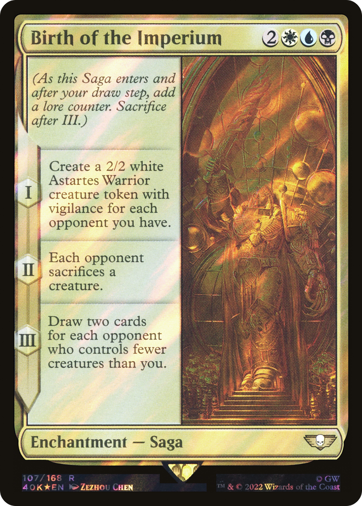 Birth of the Imperium (Surge Foil) (40K-107★) - Warhammer 40,000 Commander Foil