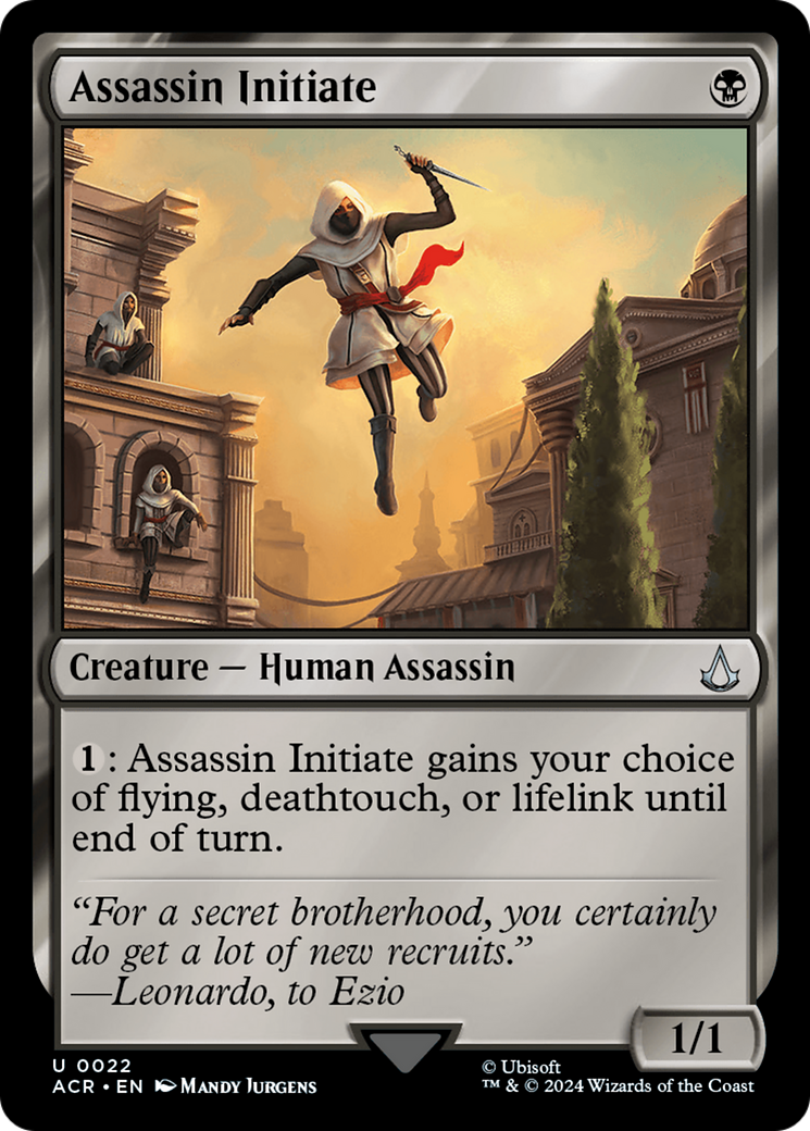 Assassin Initiate⁣ - Universes Beyond: Assassin's Creed⁣ (Uncommon)⁣ [22]