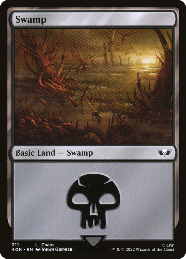 Swamp (V.2)⁣ - Universes Beyond: Warhammer 40,000⁣ (Land)⁣ [311]