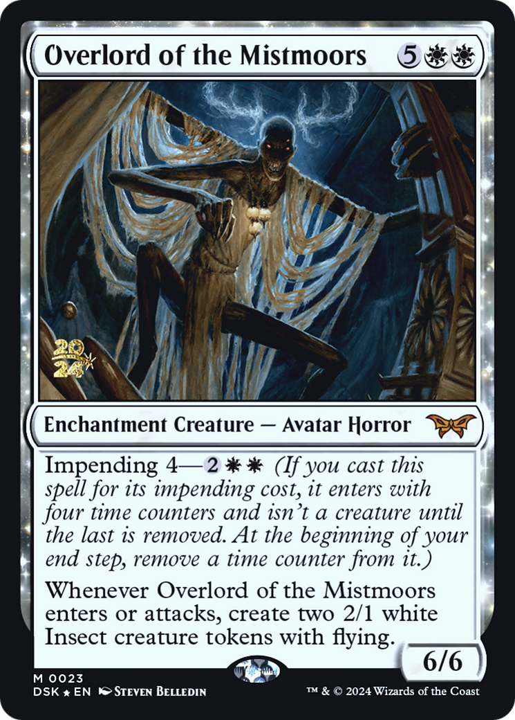 Overlord of the Mistmoors (PRE-23S) - Duskmourn: House of Horror Promos: (enchantment) Foil