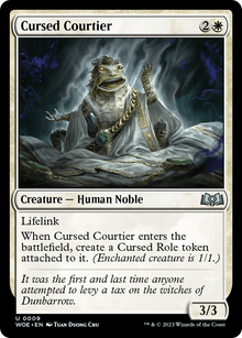 Cursed Courtier (WOE-009) - Wilds of Eldraine Foil