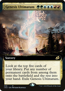 Genesis Ultimatum (Extended Art) (IKO-336) - Ikoria: Lair of Behemoths: (Extended Art) Foil
