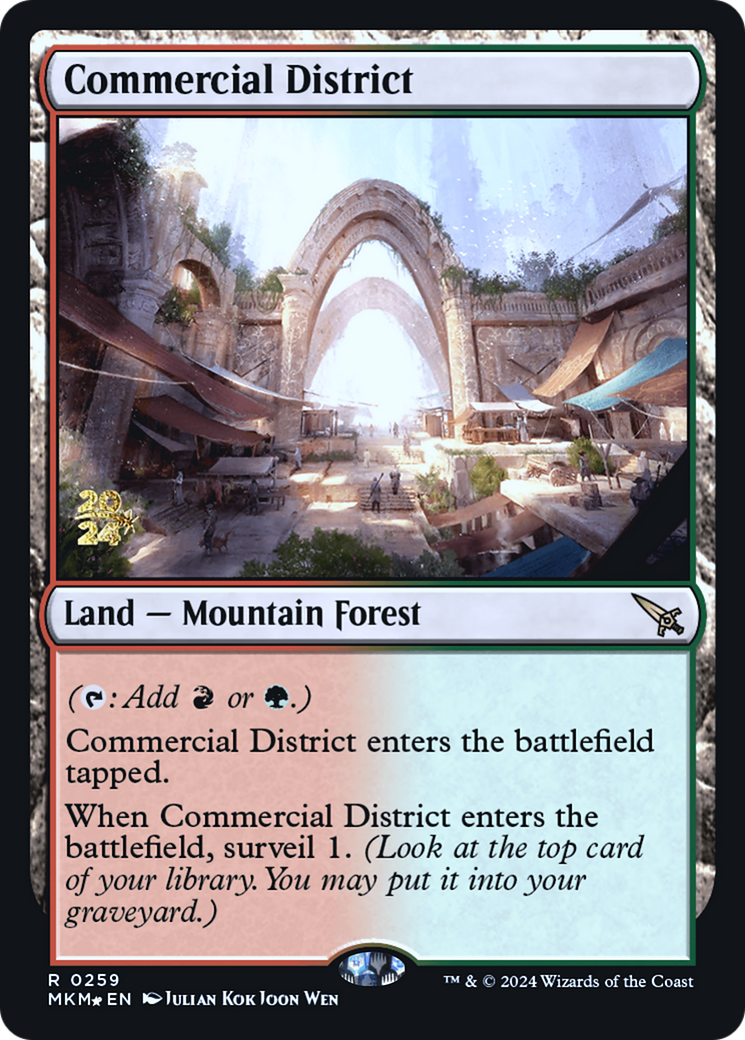 Commercial District (PRE-259S) - Murders at Karlov Manor Promos Foil