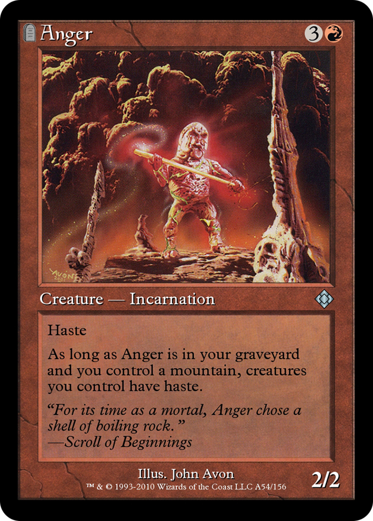 Anger (TD0-A54) - Magic Online Theme Decks: (tombstone)