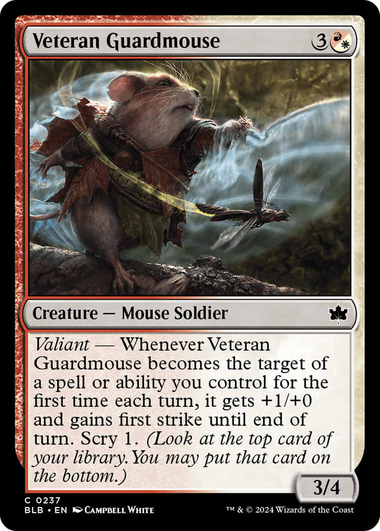 Veteran Guardmouse (BLB-237) - Bloomburrow Foil