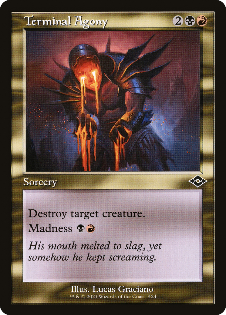 Terminal Agony (Retro Frame) (MH2-424) - Modern Horizons 2 Foil