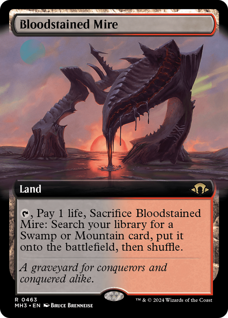 Bloodstained Mire (Extended Art) (MH3-463) - Modern Horizons 3: (Extended Art)