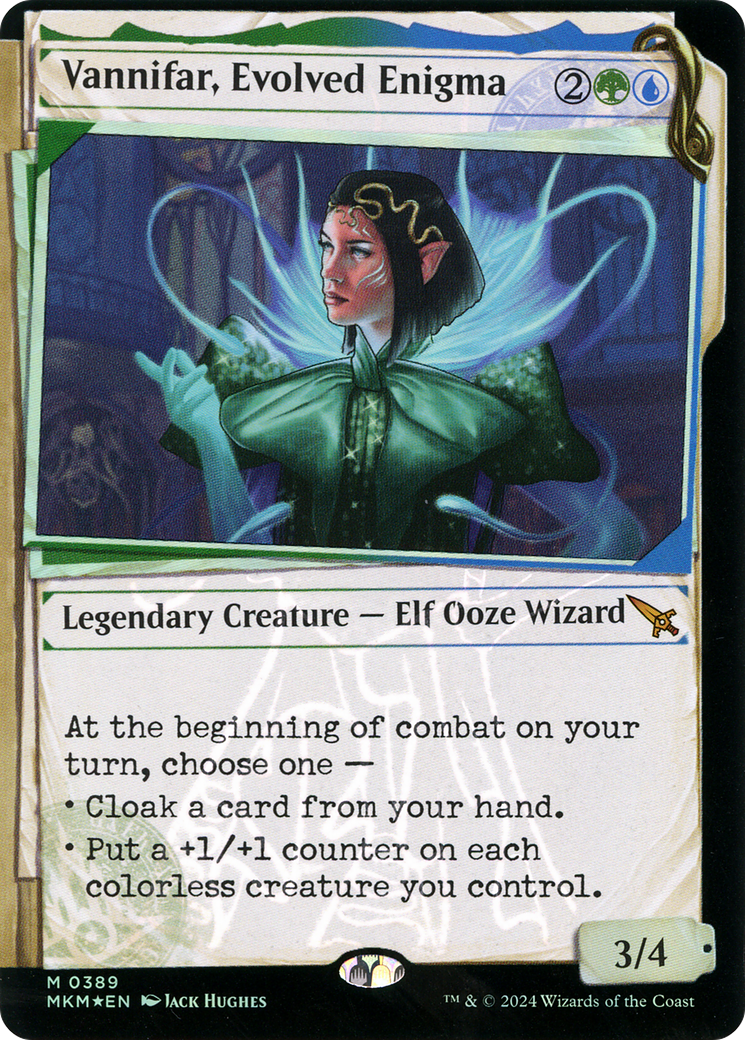 Vannifar, Evolved Enigma (Showcase) (Invisible Ink) (MKM-389) - Murders at Karlov Manor: (Showcase) Foil