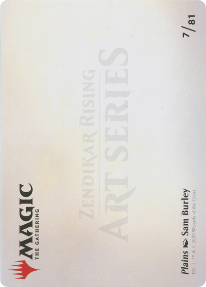 Plains // Plains (AZNR-007) - Zendikar Rising Art Series (Borderless) Foil