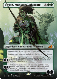 Vivien, Monsters' Advocate (Borderless) (IKO-277) - Ikoria: Lair of Behemoths (Borderless)