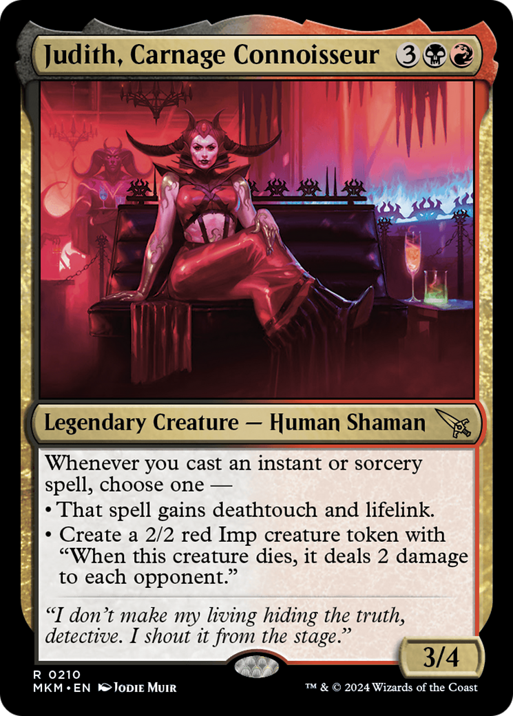 Judith, Carnage Connoisseur (MKM-210) - Murders at Karlov Manor Foil