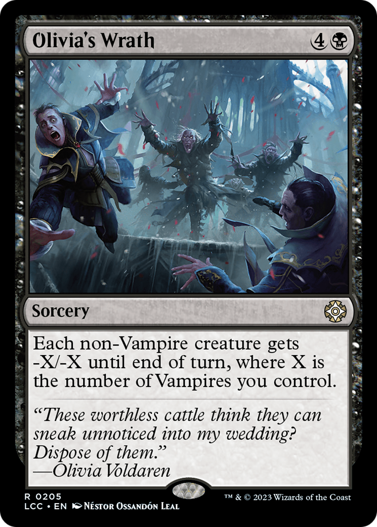 Olivia's Wrath⁣ - Commander: The Lost Caverns of Ixalan⁣ (Rare)⁣ [205]