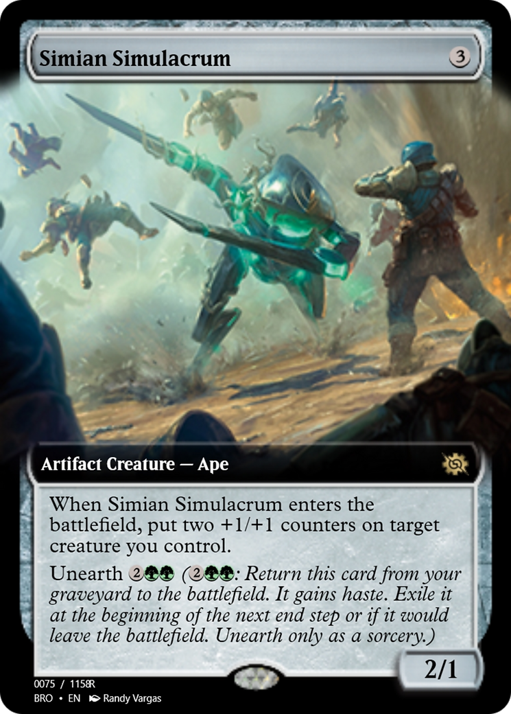 Simian Simulacrum (PRM-105758) - Magic Online Promos Foil