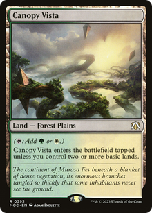 Canopy Vista⁣ - Commander: March of the Machine⁣ (Rare)⁣ [393]