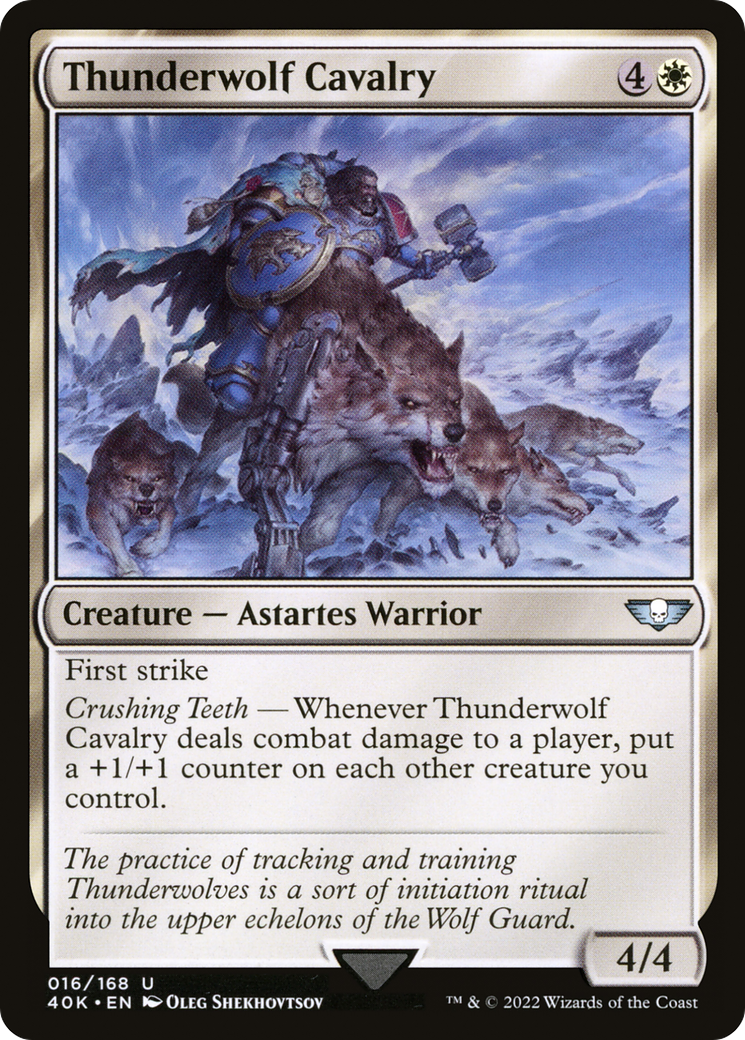 Thunderwolf Cavalry⁣ - Universes Beyond: Warhammer 40,000⁣ (Uncommon)⁣ [16]