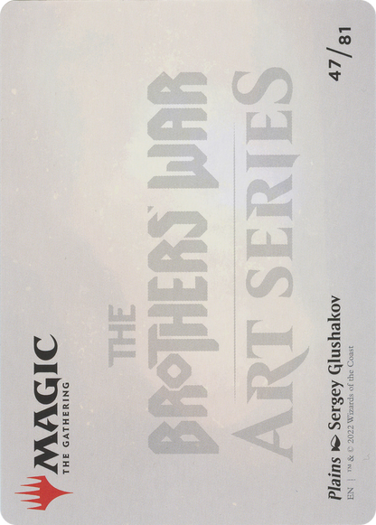 Plains // Plains (ABRO-047) - The Brothers' War Art Series (Borderless)