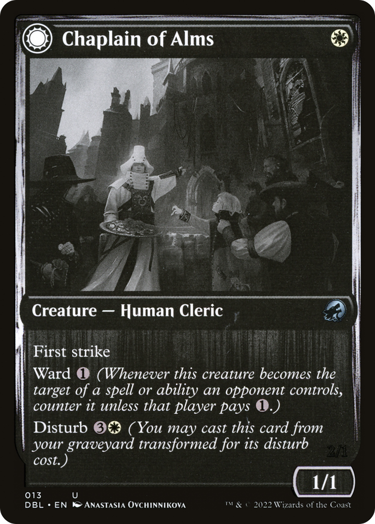 Chaplain of Alms (DBL-013) - Innistrad: Double Feature: (Double Faced Transform)