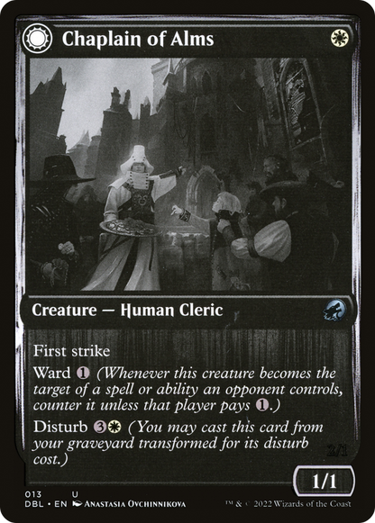 Chaplain of Alms (DBL-013) - Innistrad: Double Feature: (Double Faced Transform)