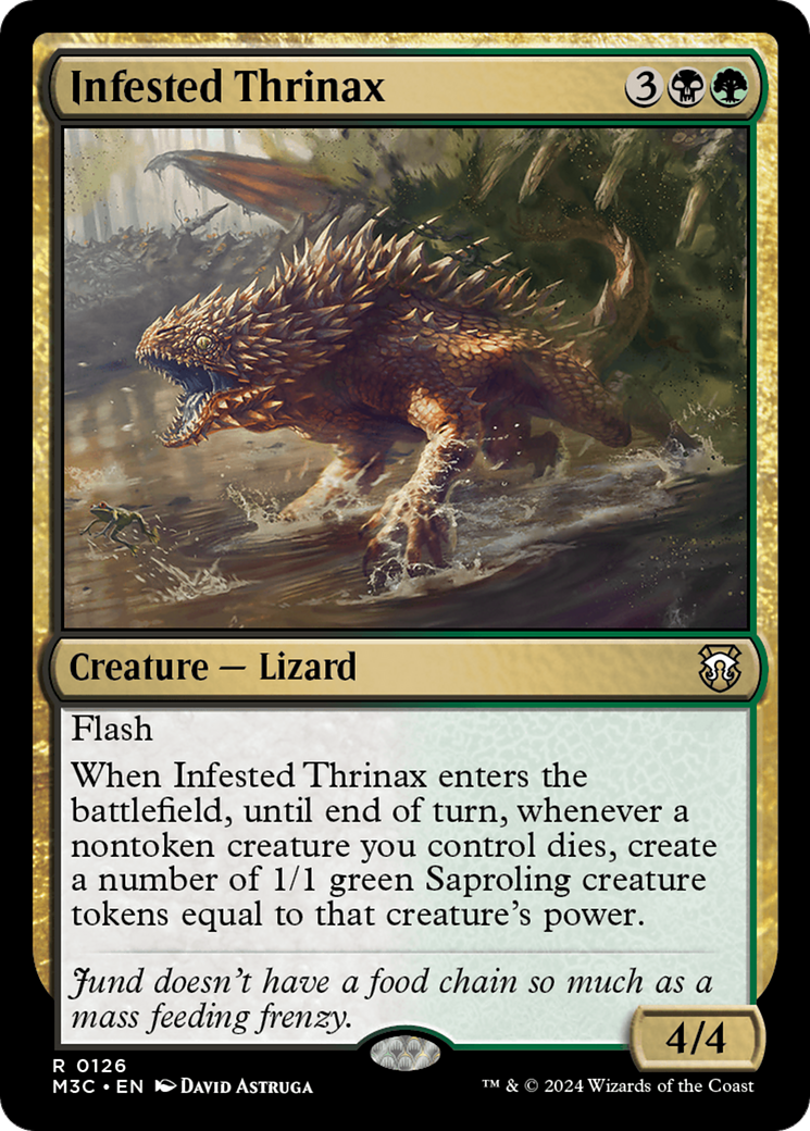 Infested Thrinax⁣ - Commander: Modern Horizons 3⁣ (Rare)⁣ [126]