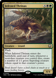 Infested Thrinax⁣ - Commander: Modern Horizons 3⁣ (Rare)⁣ [126]