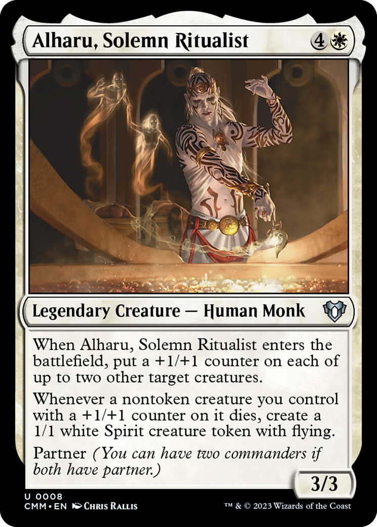 Alharu, Solemn Ritualist (CMM-008) - Commander Masters Foil