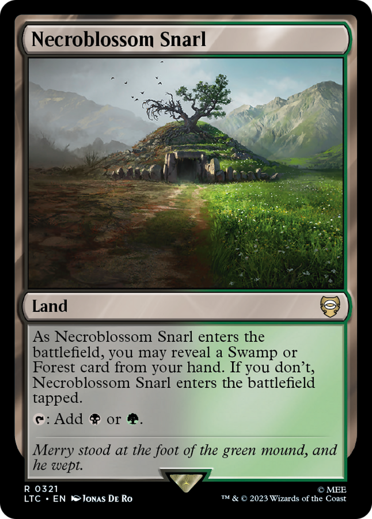 Necroblossom Snarl⁣ - Commander: The Lord of the Rings: Tales of Middle-earth⁣ (Rare)⁣ [321]